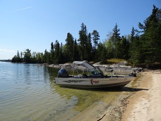 A great beach to take a break from boating on!