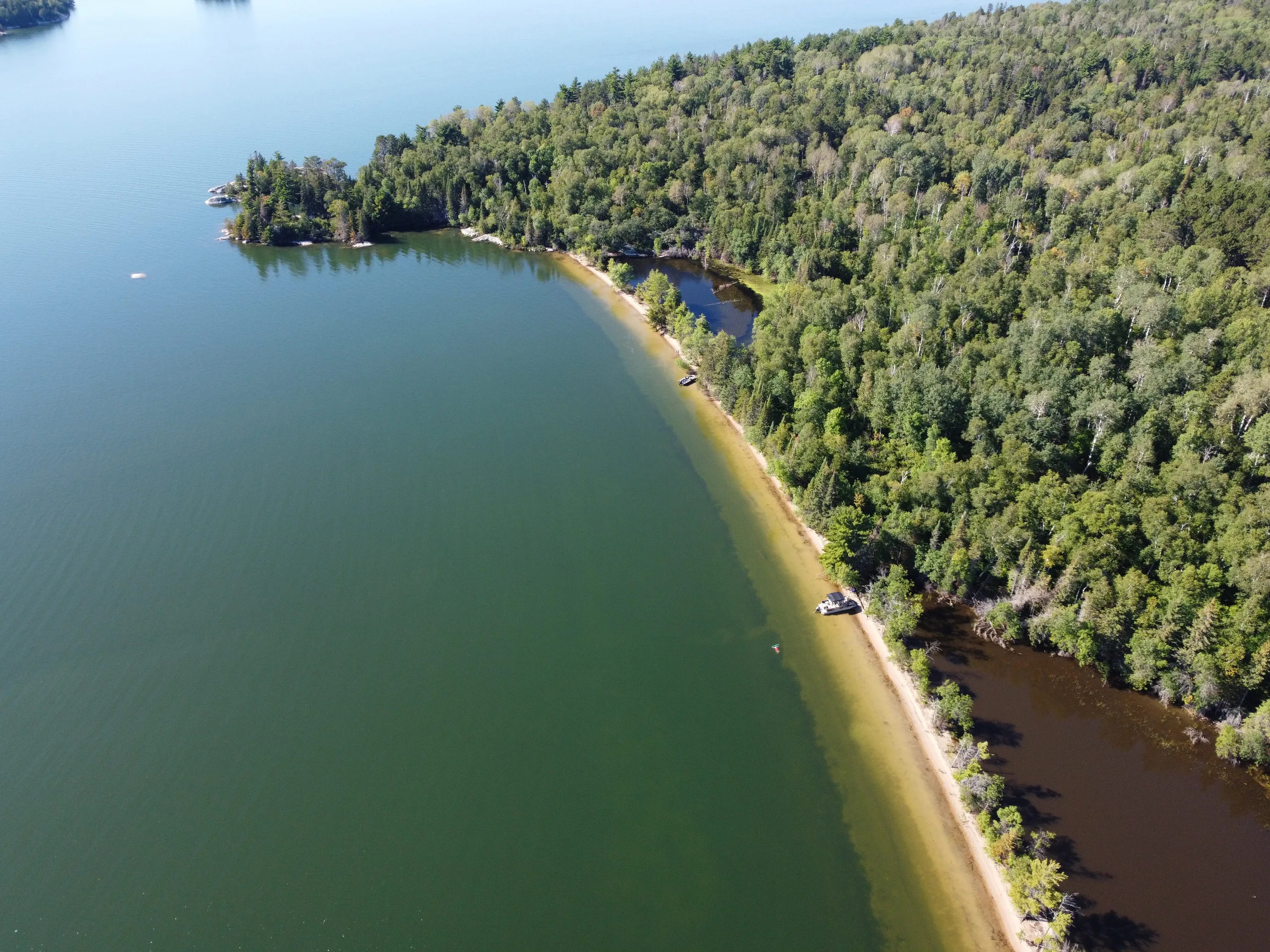 Timber Island Beach at the end of August