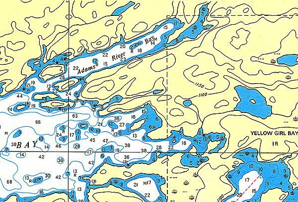 Adams River and Yellowgirl Bays, Lake of the Woods
